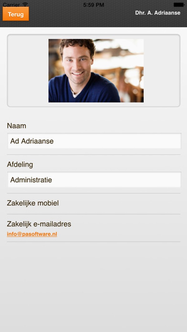 Nog een screenshot van de Apployed app