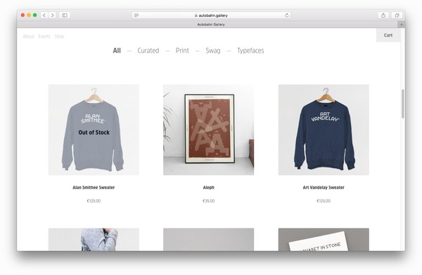 Screenshot van de Autobahn Studio website
