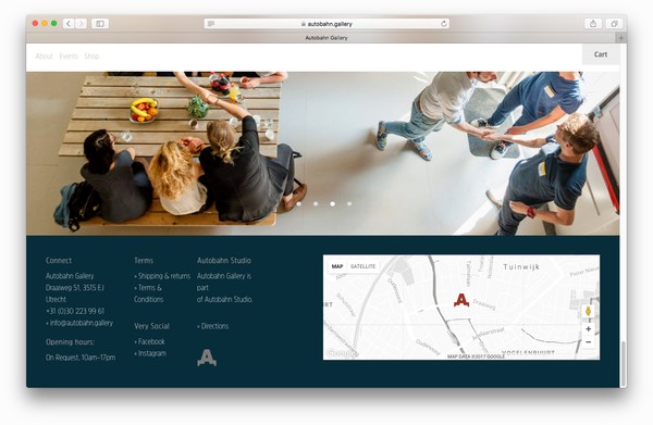 Nog een screenshot van de Autobahn Studio website