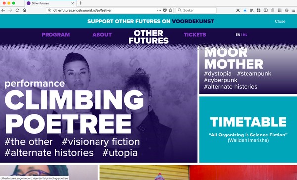 Nog een screenshot van de website